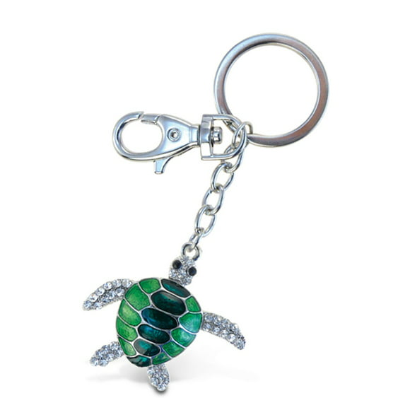 Skyline Rhinestone Turtle Key Chain 